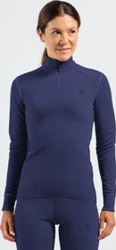Odlo Active X-Warm Baselayer Half Zip Funktionsshirt langarm skipper blue (Damen)