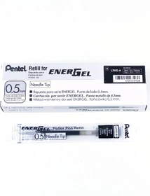 Pentel EnerGel Roller Pen LRN5-AX, Tintenrollermine 0.25mm (0.5mm Ball) schwarz, 12er-Pack