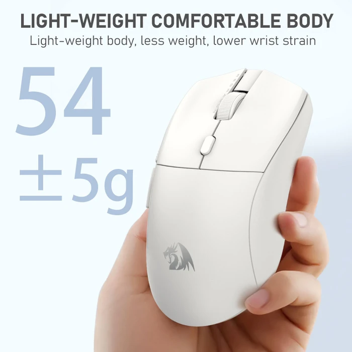 Redragon M919 SPARDA Ultra 8K Wireless Gaming Mouse weiß, USB/Bluetooth