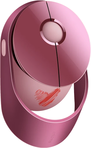 Rapoo Ralemo Air 1 Multi-mode Wireless Charging Mouse Pink Red, USB/Bluetooth