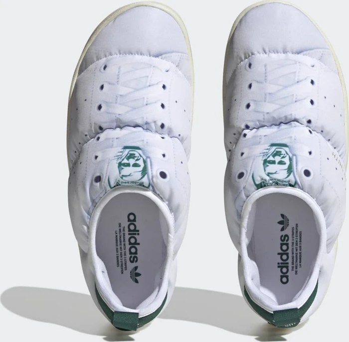 adidas Puffylette cloud white/collegiate green gold/old gold