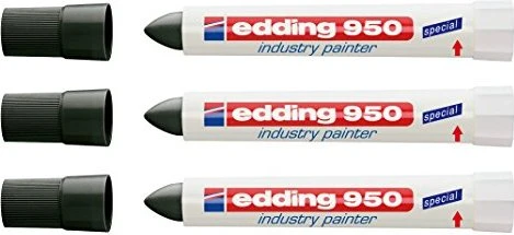 edding 950 Pastenmarker schwarz, 5er-Pack