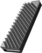 M.2 2280 Alu, doppelseitige Kühler, Klemmmontage, grau (verschiedene Markenbezeichnungen) Vorschaubild