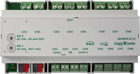 Lingg & Janke BEA8FK16-Q KNX Binäreingang/-ausgang 8-fach, 9TE REG (Q79241)