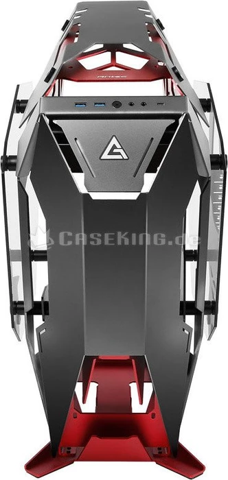 Antec Torque, anthrazit/rot, Glasfenster