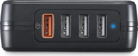 Hama Schnellladegerät 4 Ports Qualcomm 3.0 4x USB-A 33W schwarz