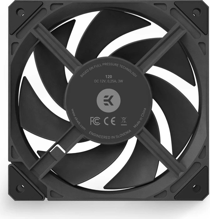 EK Water Blocks EK-Loop Fan FPT 120, Black, 550-2300rpm, 120mm