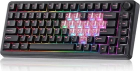 Yunzii B75 Pro, Black, weiß, Cocoa Cream V2, USB/Bluetooth, US