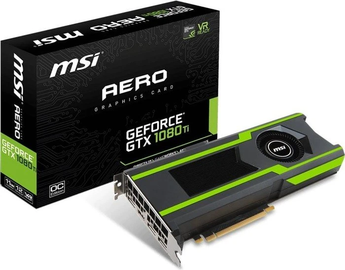 MSI GeForce GTX 1080 Ti Aero 11G, 11GB GDDR5X, HDMI, 3x DP