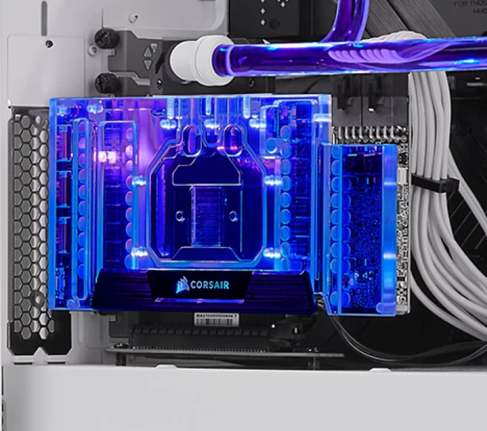 Corsair 5000D Core Airflow, weiß, Glasfenster