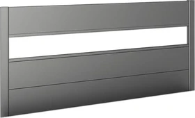 Biohort Sichtschutz mit Lichtpaneel 102x4x91cm für Hochbeet dunkelgrau-metallic