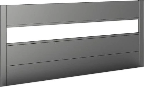 Biohort Sichtschutz mit Lichtpaneel 102x4x91cm für Hochbeet dunkelgrau-metallic