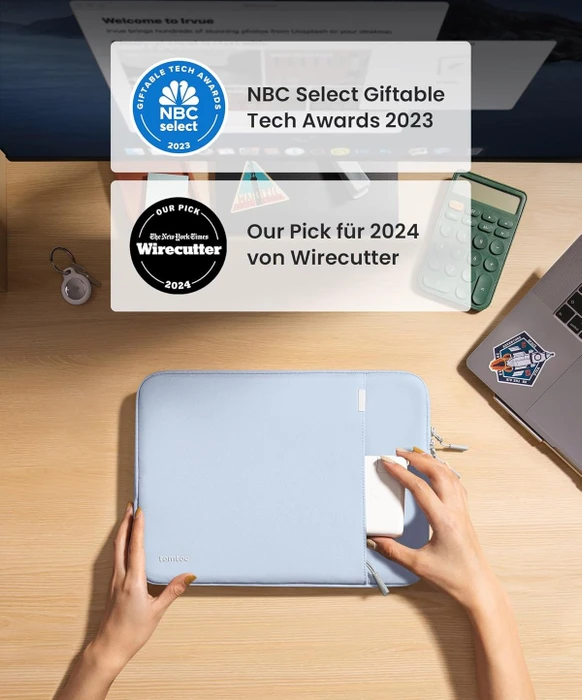 tomtoc Defender-A13, Laptophülle, Notebooks bis 13.3", blau