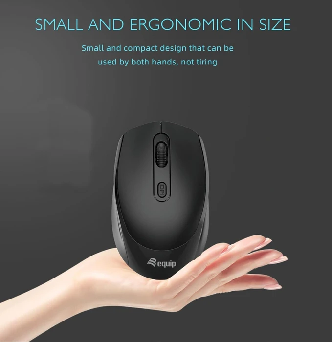 Equip Wireless Mouse schwarz, USB