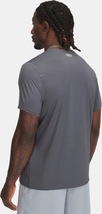 Under Armour HeatGear Fitted Funktionsshirt kurzarm castlerock/white (Herren)