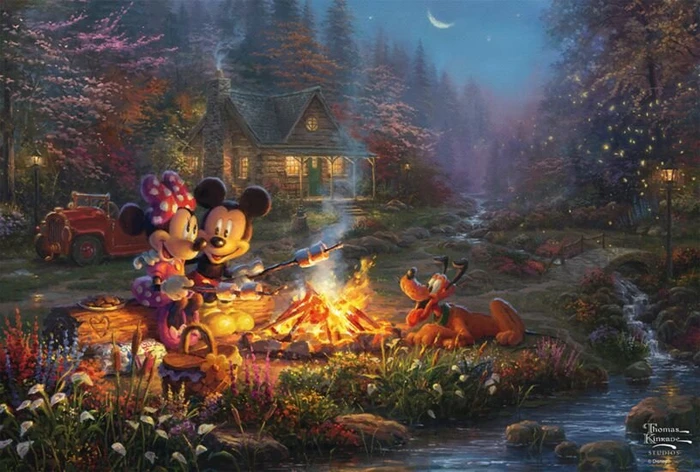 Schmidt Spiele Mickey and Minnie Sweetheart Campfire