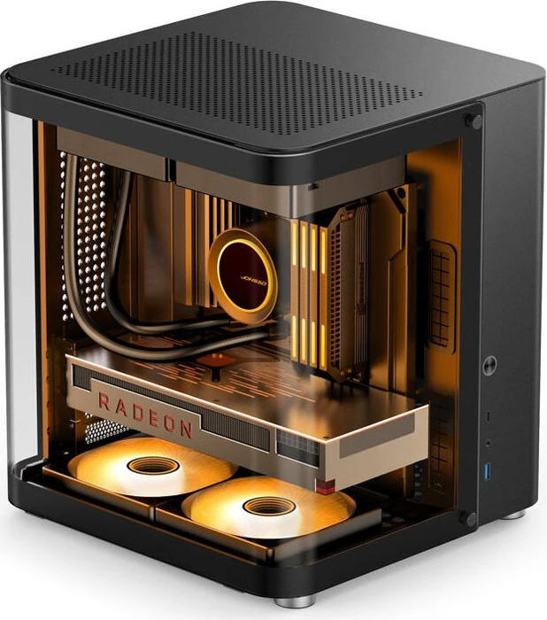 Jonsbo TK-1 2.0 Black, Glasfenster