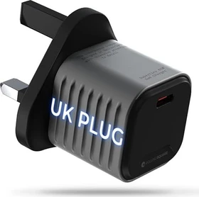 Rolling Square Supertiny 65W GaN Charger (UK) schwarz/grau