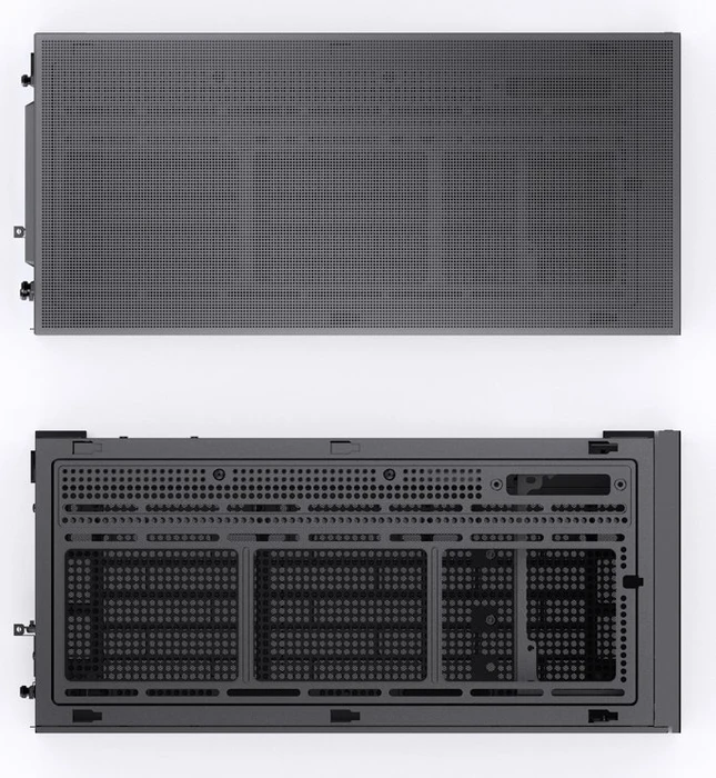 Jonsbo D31 Screen Black, schwarz, Glasfenster