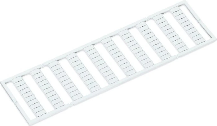 Wago WMB-Beschriftungskarte als Karte bedruckt 100,103,...187 u.101,...188 u.102...189 dehnbar 5 - 5,2 mm Aufdruck senkrecht aufrastbar weiß