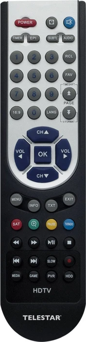 Telestar Fernbedienung für TD 2100/2200/2210/2220/3000/3500 HD und Telemini HD