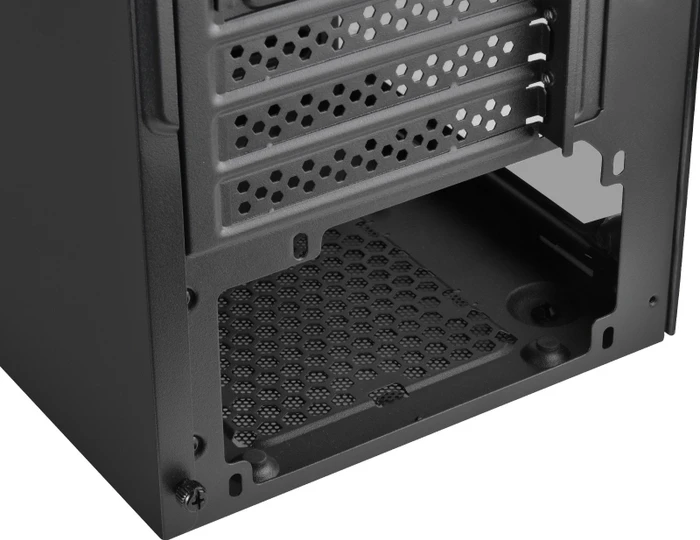 SilverStone Precision PS15, schwarz, Lüfter LED RGB, Glasfenster