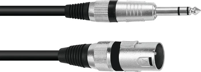 Omnitronic Adapterkabel XLRm/Klinke Stereo 0.2m