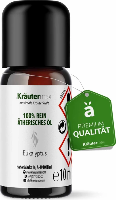 Kräutermax Eukalyptus 100% ätherisches Duftöl, 10ml