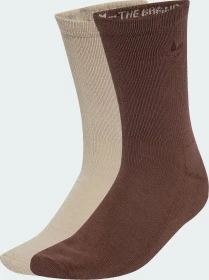 adidas Two-Toned Crew Socken stone khaki/auburn, 2 Paare