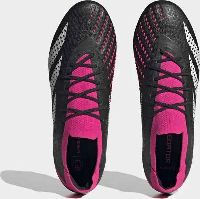 adidas Predator Accuracy.1 Low FG core black/cloud white/team shock pink 2