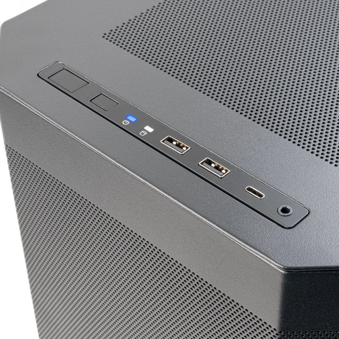 SilverStone Seta H2, schwarz, Glasfenster