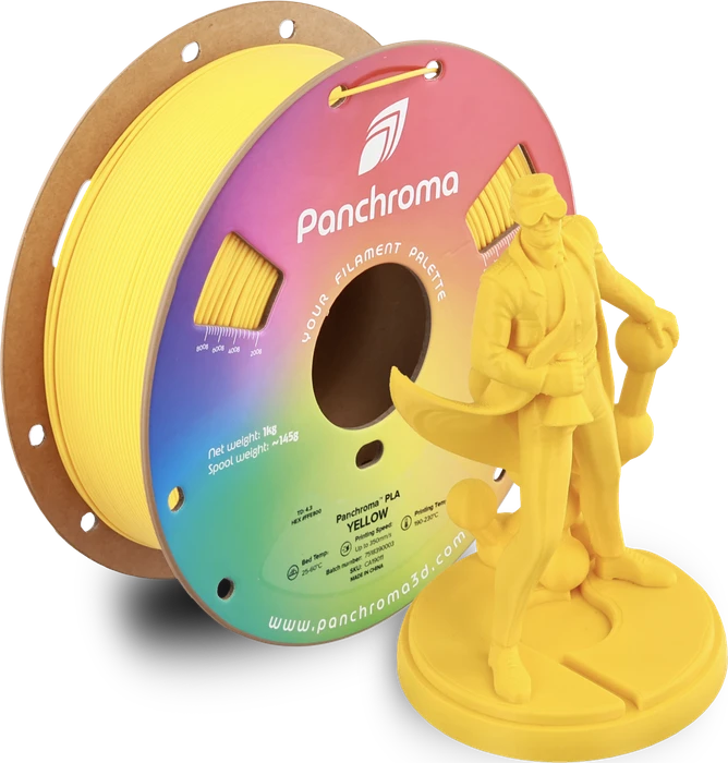 Polymaker Panchroma PLA, gelb, Spule, 1.75mm, 1.00kg