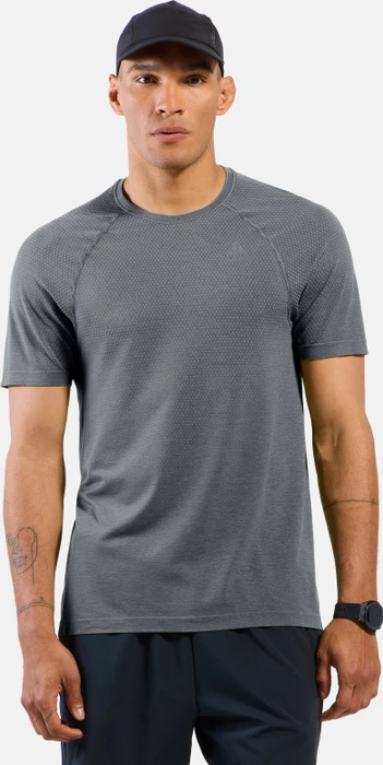 Odlo Essential Seamless 2.0 Laufshirt kurzarm grey melange (Herren)