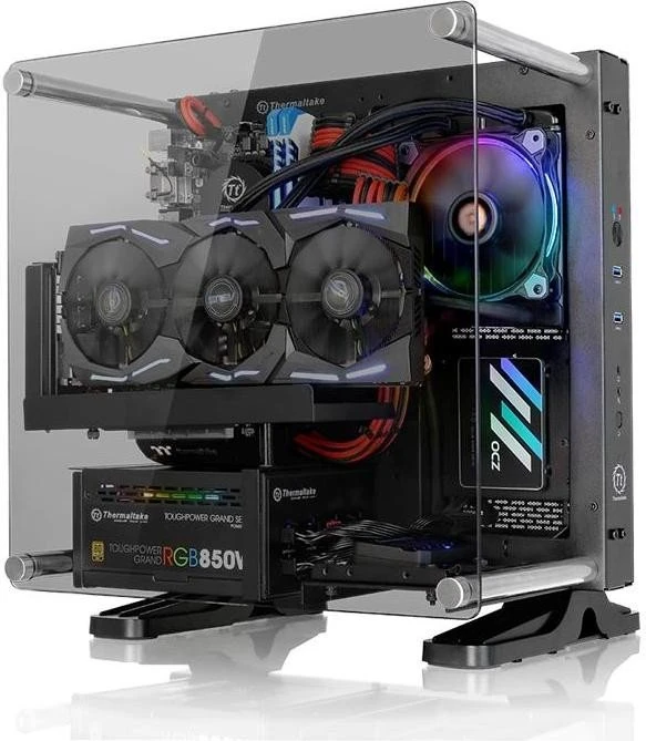 Thermaltake Core P1, schwarz, Glasfenster, Mini-ITX