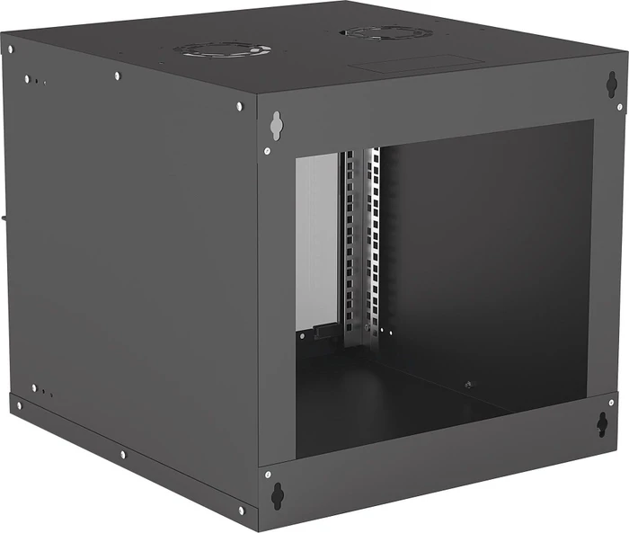 Intellinet Wandschrank 9HE, Sicherheitsglastür, IP2X, schwarz, 560mm tief