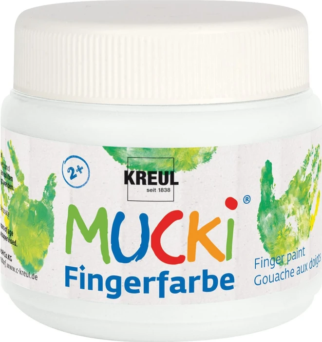 Kreul Mucki Fingerfarbe, weiß, 150ml