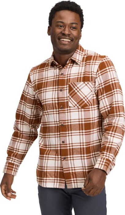 Black Diamond Project Flannel Hemd langarm clay/off white plaid (Herren)