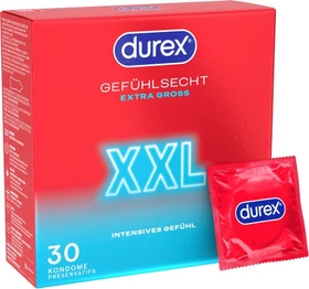 Durex Gefühlsecht Extra Groß,    30 Stück (3x 10 Stück)
