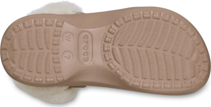 Crocs Classic Platform Fuzz Lined latte (Damen)