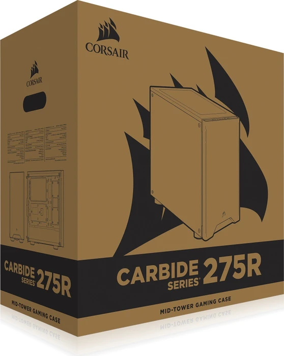 Corsair Carbide Series 275R, schwarz, Glasfenster