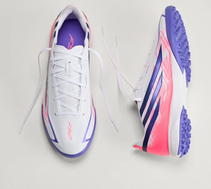 adidas F50 Hyperfast League TF cloud white/solar purple/solar turbo
