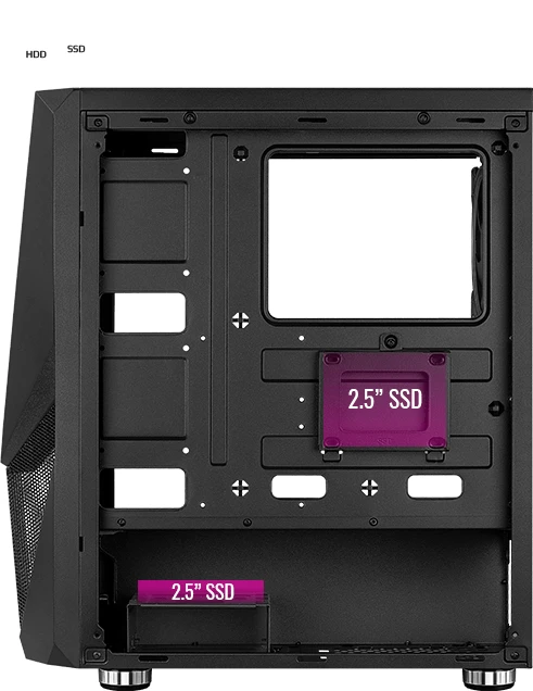 AeroCool Zauron, inkl. 1x Lüfter, Glasfenster
