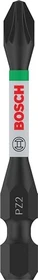 Bosch Professional PRO Impact Pozidriv Bit 1/4", PZ2x55mm, 2 Stück