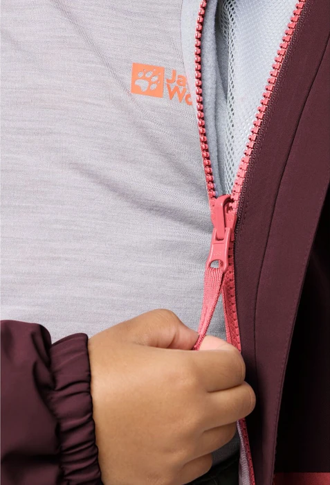 Jack Wolfskin Iceland 3in1 Funktionsjacke sunset coral (Junior)