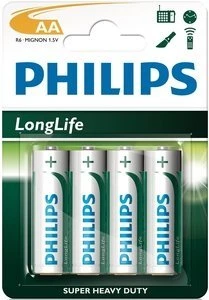 Philips LongLife Mignon AA, 4er-Pack