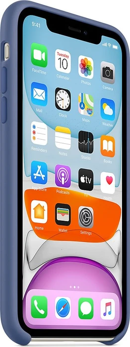 Apple Silikon Case für iPhone 11 leinenblau
