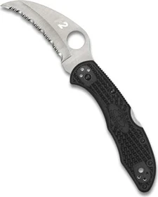 Spyderco Tasman Salt 2 Spyder Edge Taschenmesser frn black