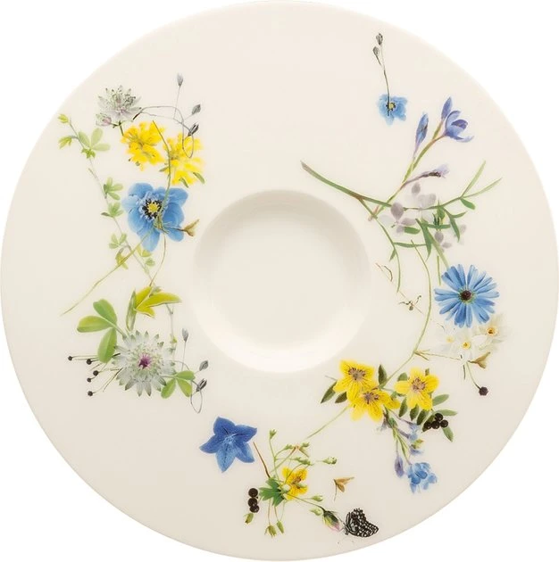 Rosenthal Brillance Bone China Fleurs des Alpes Kaffee-Untertasse