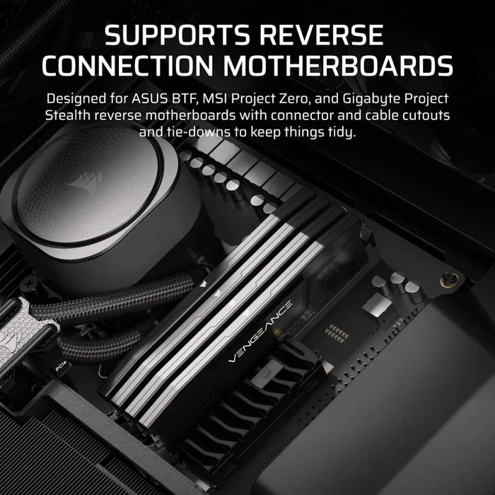 Corsair Frame 5000D RS, schwarz, Glasfenster