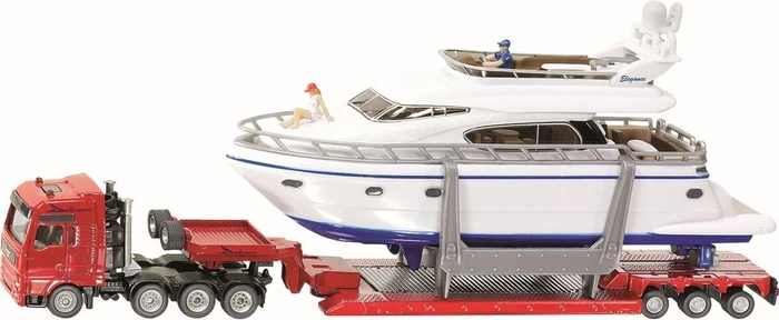 SIKU Super Schwertransport mit Yacht